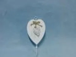 maxibazar Patere Coeur Blanc Rattan Et Corde- Decoration Murale