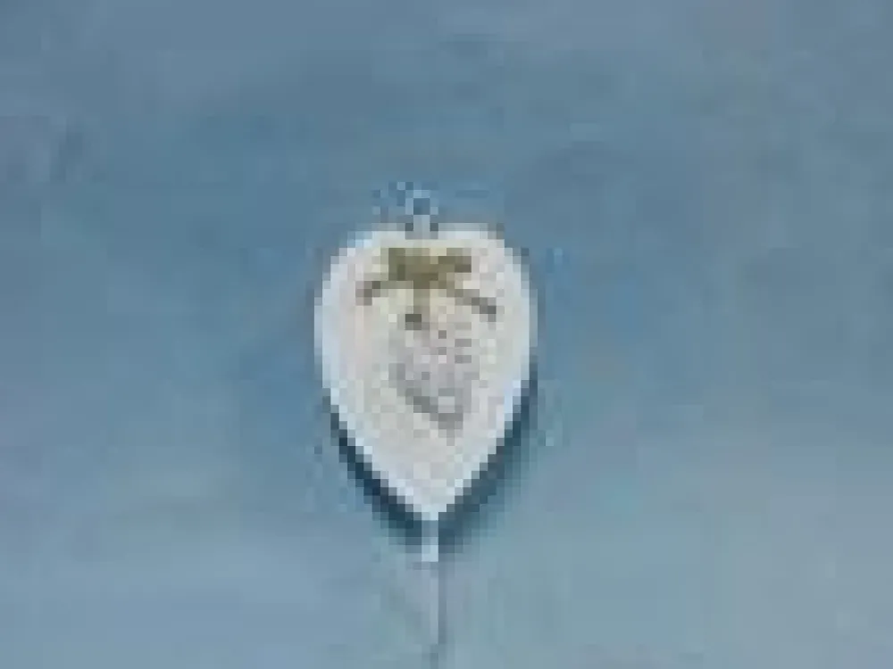 maxibazar Patere Coeur Blanc Rattan Et Corde- Decoration Murale