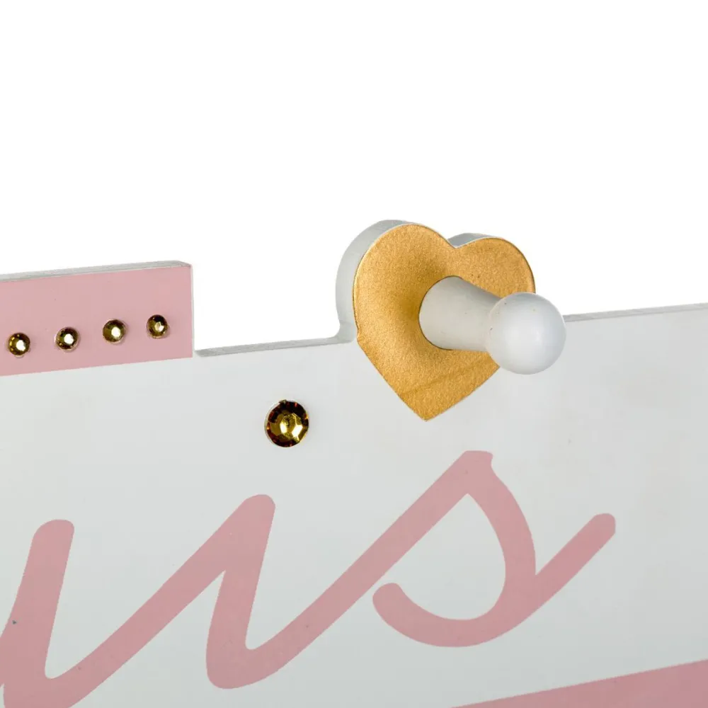 Atmosphera Patere X5 Pancarte Demoiselle- Decorations Murales