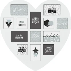 Atmosphera Pele Mele 13 Photos Coeur Blanc- Pele-Meles