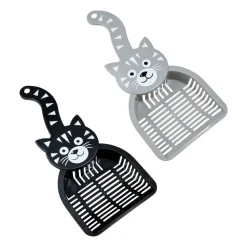 Hygiene Animale|* Pelle A Litiere Fantaisie Plastique 27.5X13X3Cm Gris Ou Noir