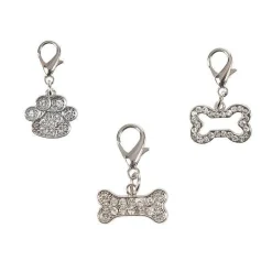 Repas Et Accessoires|* Pendentif Collier Metal 2.5Cm Os Patte