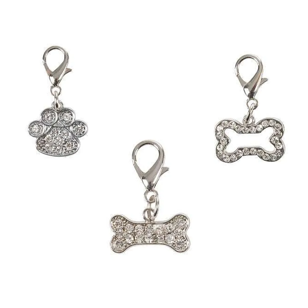 Repas Et Accessoires|* Pendentif Collier Metal 2.5Cm Os Patte