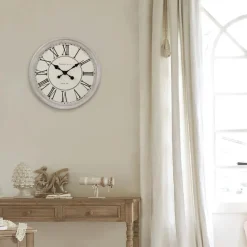 Atmosphera Pendule Blanc Originel D.48Cm- Horloges