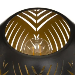 maxibazar Photophore Boule Led Base Bois- Photophores Et Luminions