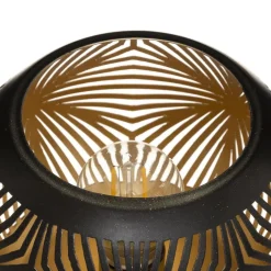 maxibazar Photophore Boule Led Base Bois- Photophores Et Luminions