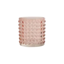 maxibazar Photophore Bulle Verre Teinte 7X7.7Cm Blush- Photophores Et Luminions