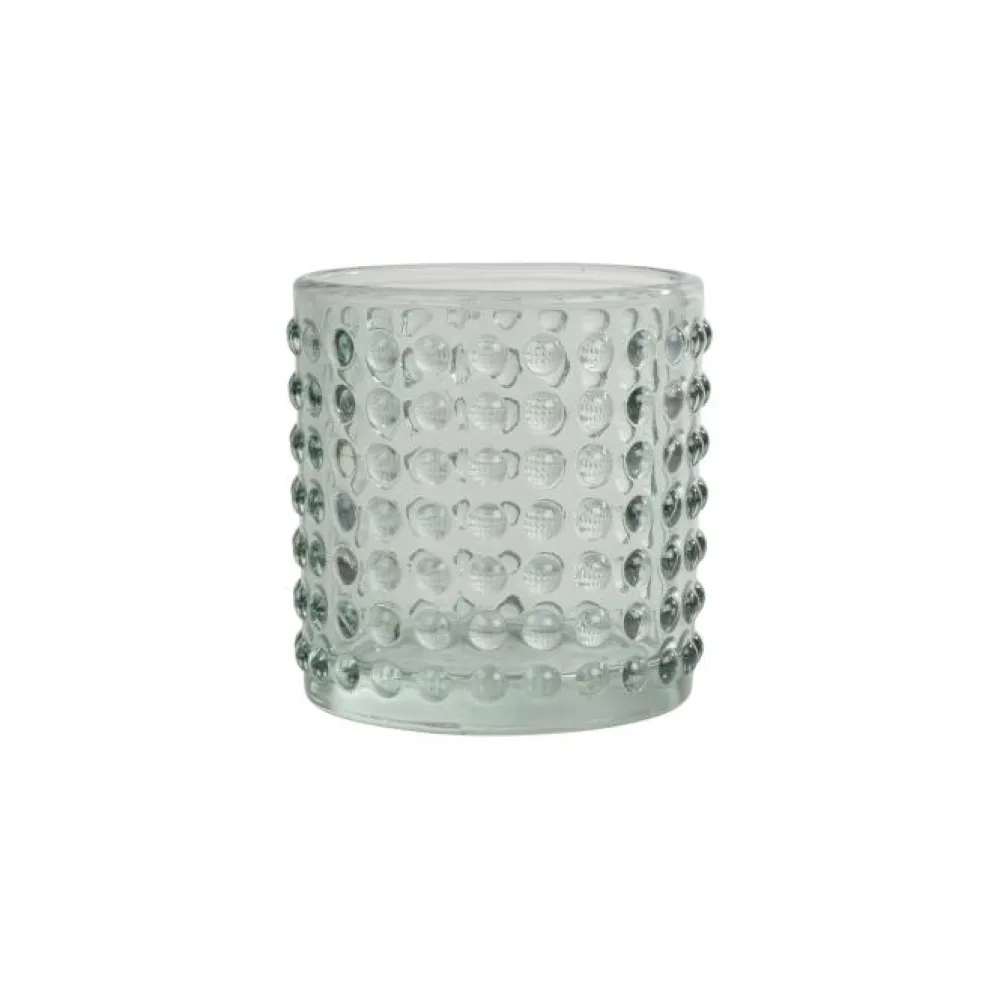 maxibazar Photophore Bulle Verre Teinte 7X7.7Cm Celadon- Photophores Et Luminions