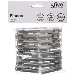 Soin Du Linge|Five Pince Linge Inox X16Pièces