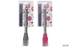 Pâtisserie|* Pinceau Silicone Manche Inox