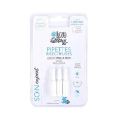 Hygiene Animale|* Pipettes Insectifuges Preventif Chien Chiot 3X1Ml