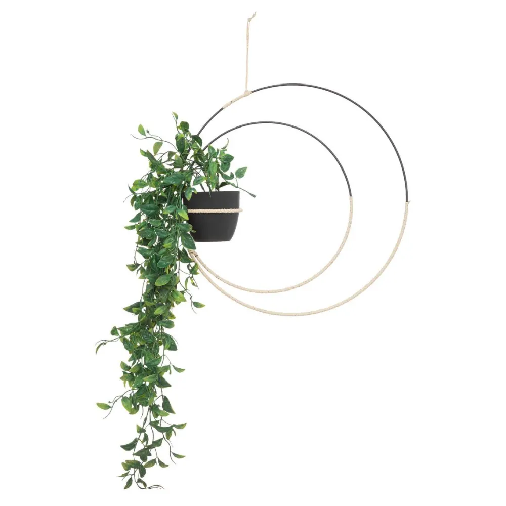 maxibazar Plante Suspension Metal Cosy D.60X39Cm- Fleurs Et Plantes