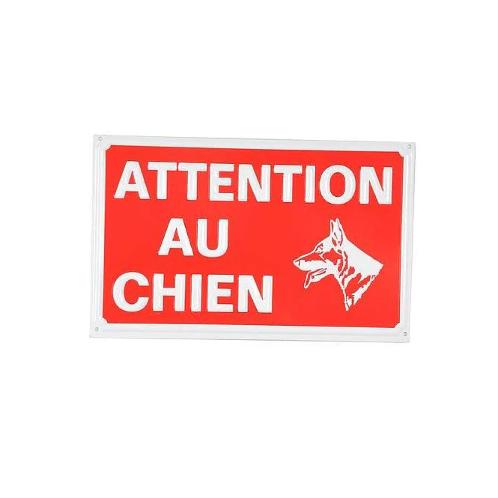 Repas Et Accessoires|* Plaque Attention Chien 16X10Cm