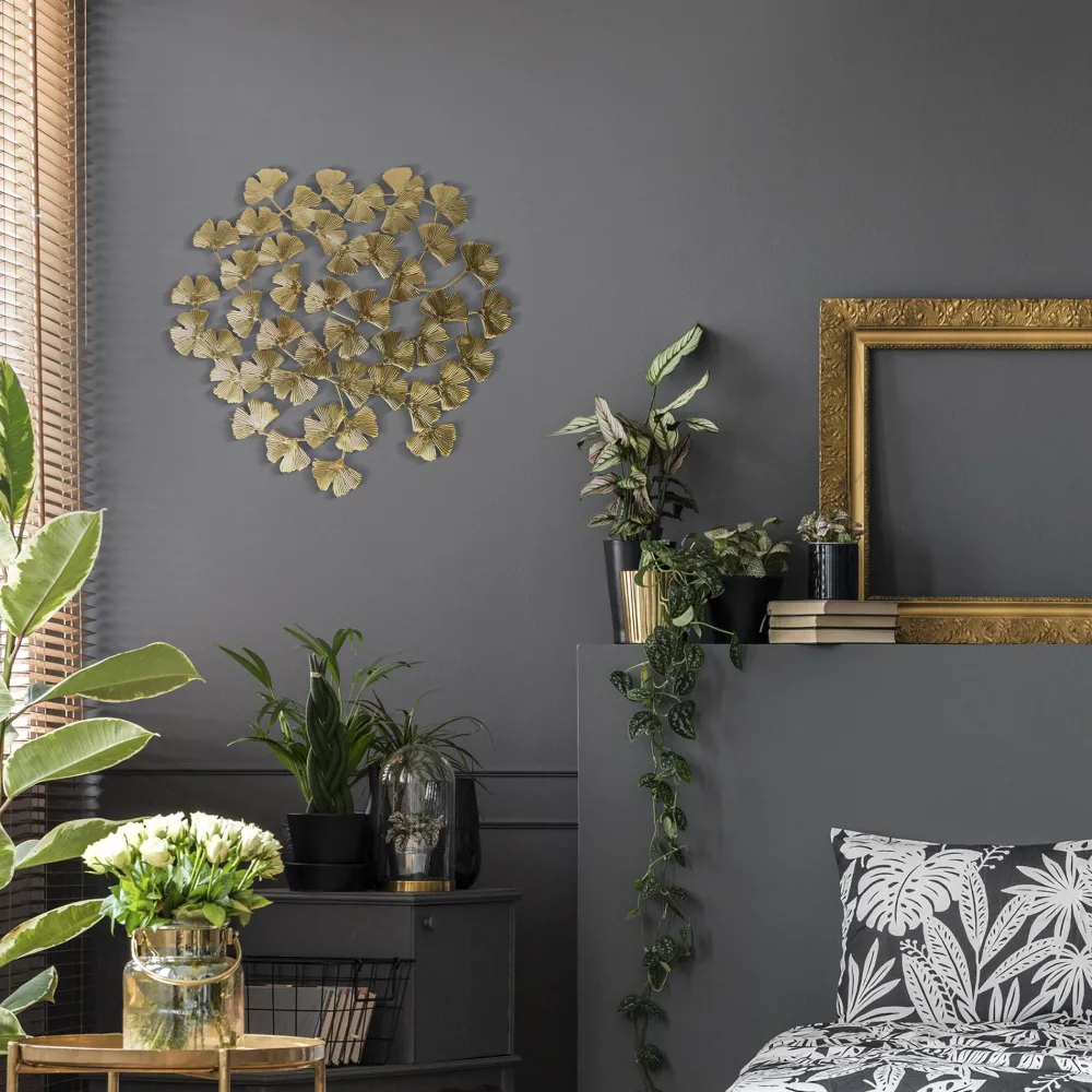 maxibazar Plaque Murale Doree- Plaques Murales