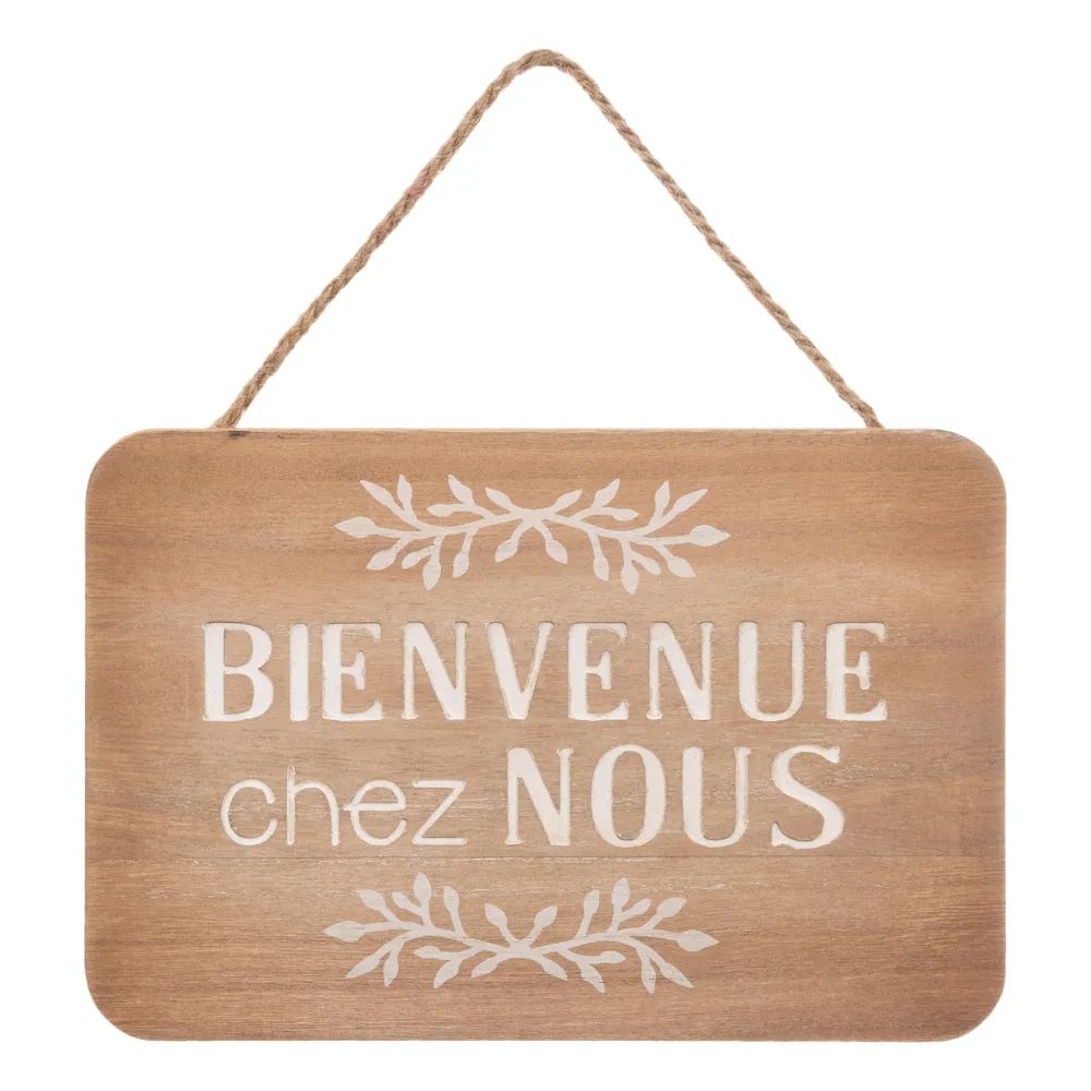 Atmosphera Plaque Porte Creuse 25X17Cm- Objets Decoratifs Muraux