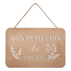 Atmosphera Plaque Porte Creuse 25X17Cm- Objets Decoratifs Muraux
