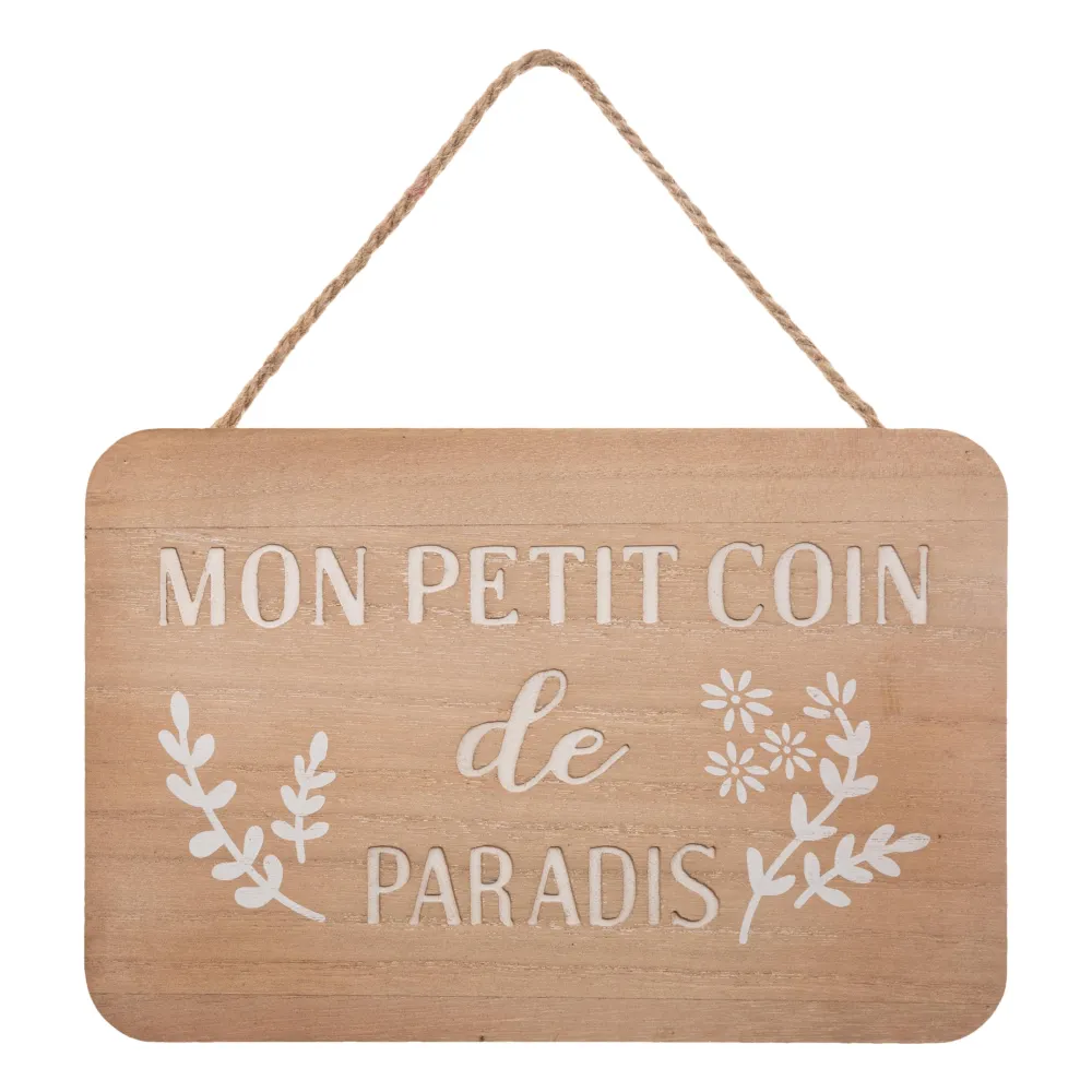 Atmosphera Plaque Porte Creuse 25X17Cm- Objets Decoratifs Muraux