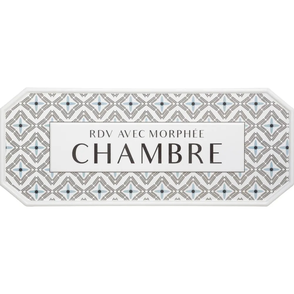 Atmosphera Plaque Porte Metal Carreaux- Stickers