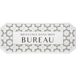 Atmosphera Plaque Porte Metal Carreaux- Stickers