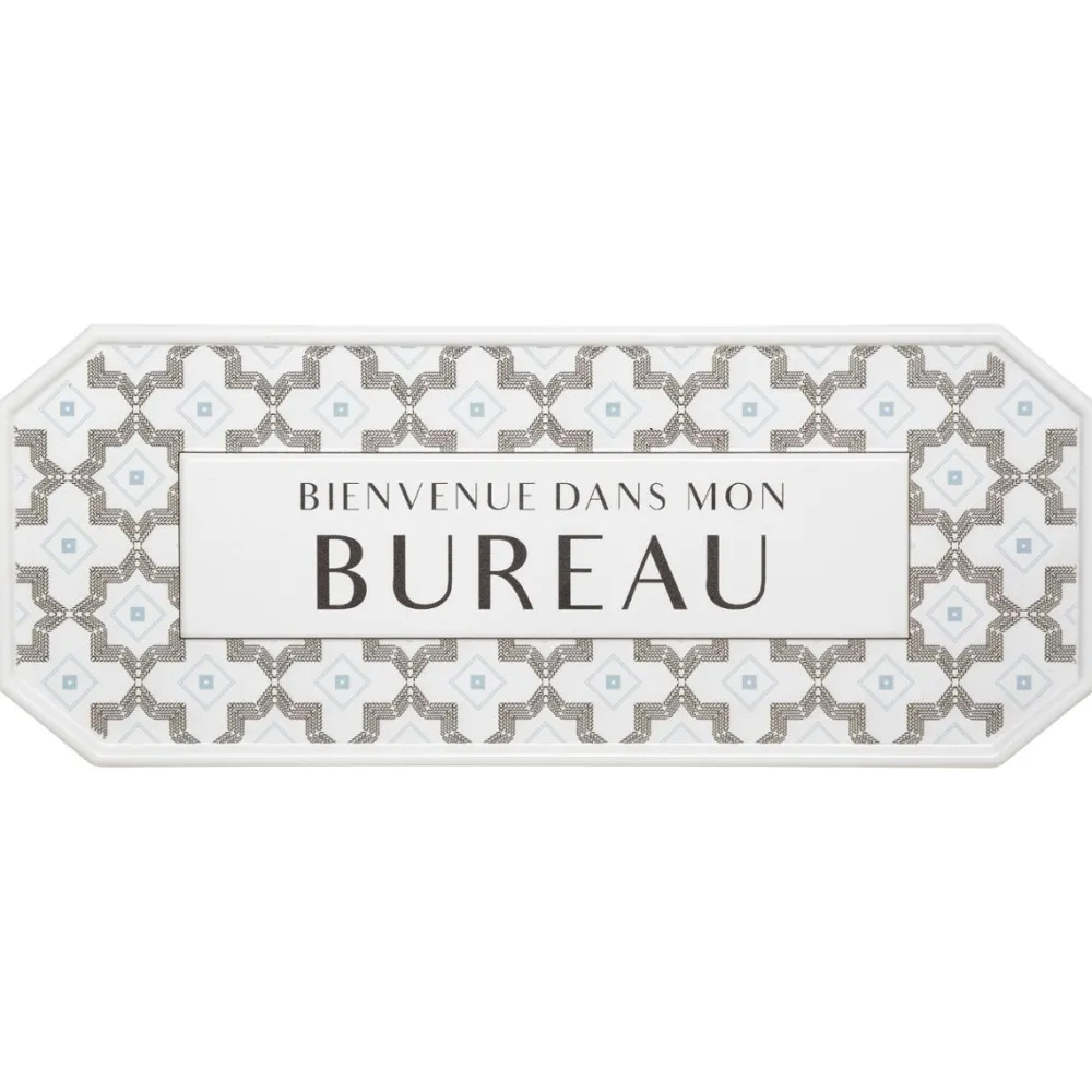 Atmosphera Plaque Porte Metal Carreaux- Stickers