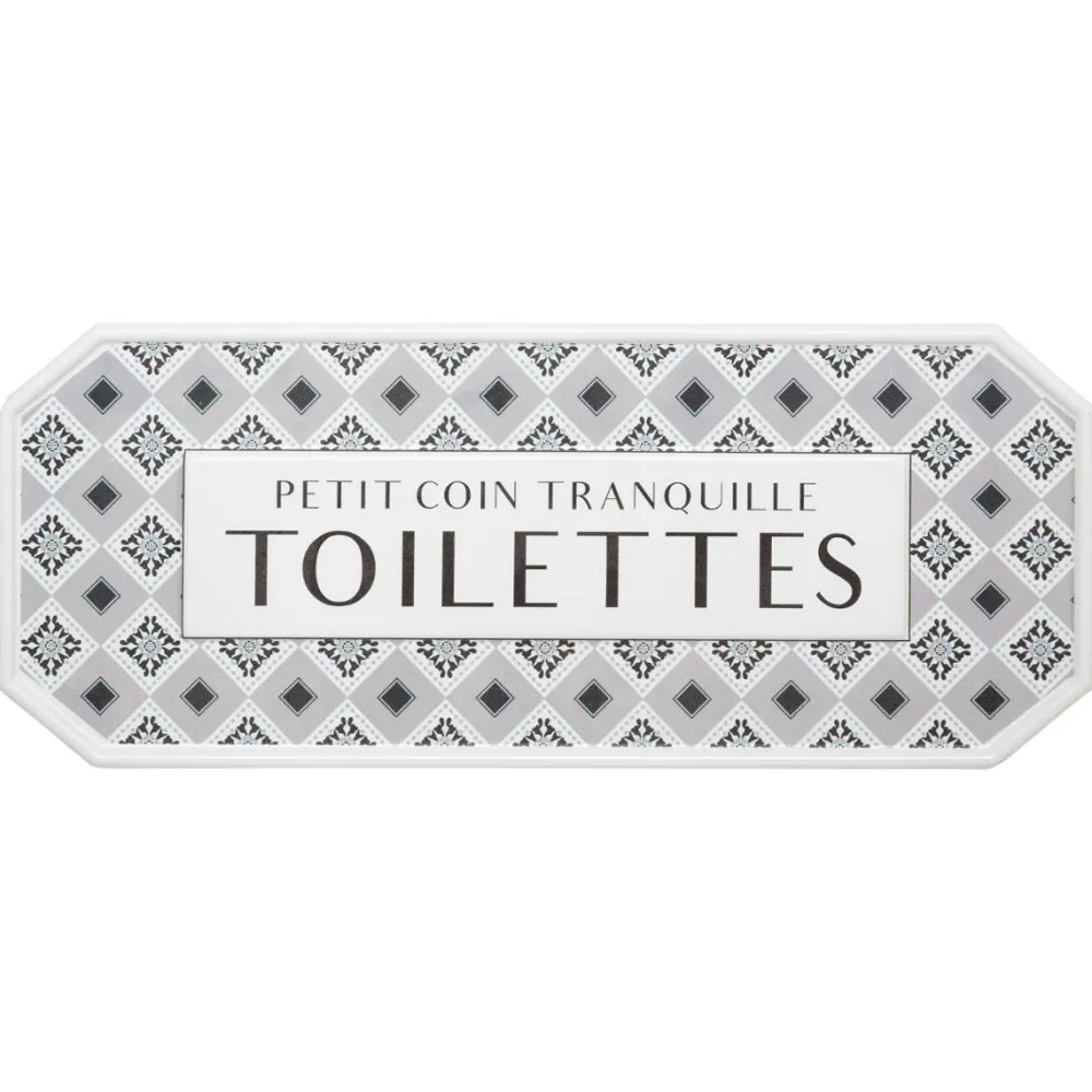 Atmosphera Plaque Porte Metal Carreaux- Stickers