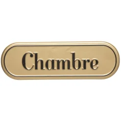 maxibazar Plaque Porte Metal Suite D.25X8Cm- Objets Decoratifs Muraux