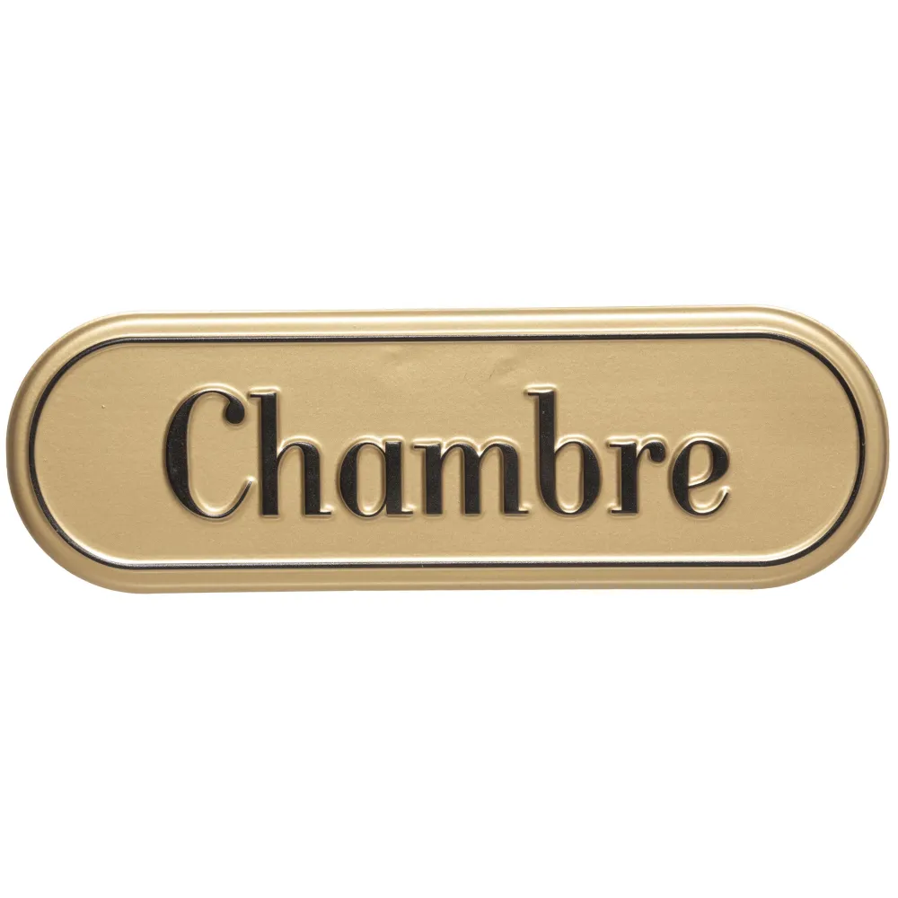 maxibazar Plaque Porte Metal Suite D.25X8Cm- Objets Decoratifs Muraux