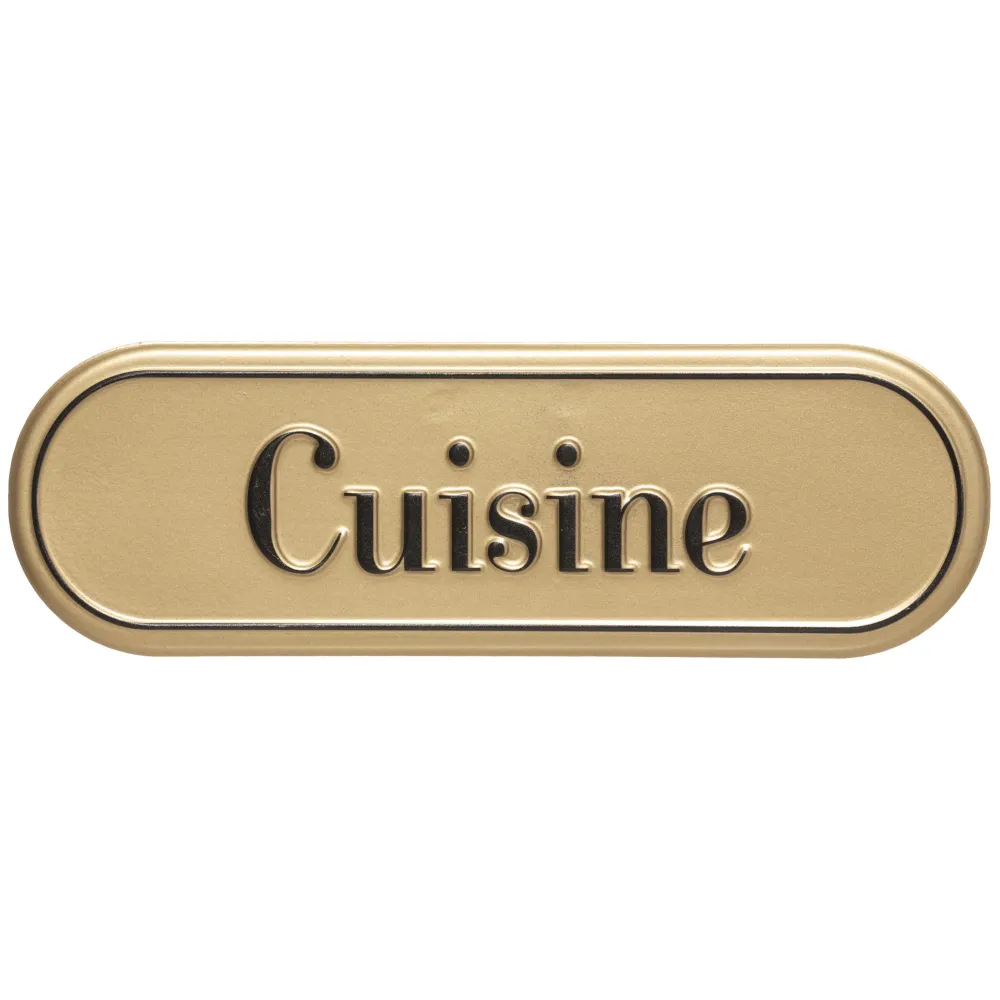 maxibazar Plaque Porte Metal Suite D.25X8Cm- Objets Decoratifs Muraux