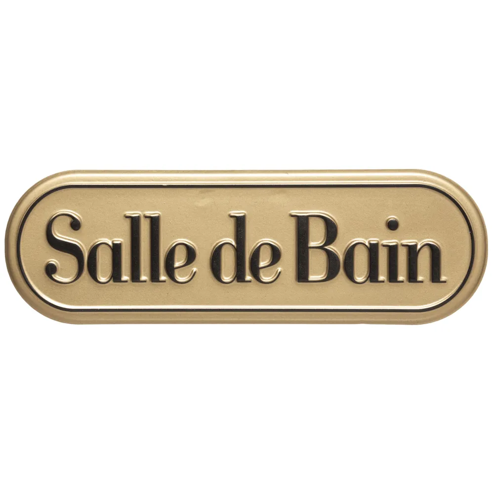 maxibazar Plaque Porte Metal Suite D.25X8Cm- Objets Decoratifs Muraux