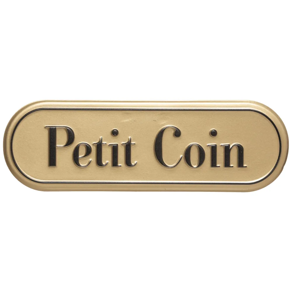 maxibazar Plaque Porte Metal Suite D.25X8Cm- Objets Decoratifs Muraux