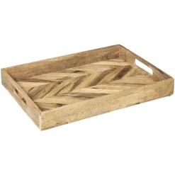 maxibazar Plateau Manguer Wild D.31X20X5Cm- Objets Et Accessoires Deco