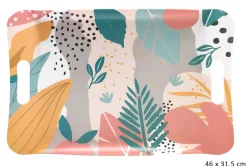 Boîtes Et Plateaux|* Plateau Melamine Abstrait 46X31.5Cm