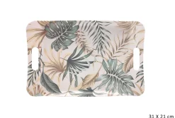 Boîtes Et Plateaux|* Plateau Melamine Feuillage 31X21Cm