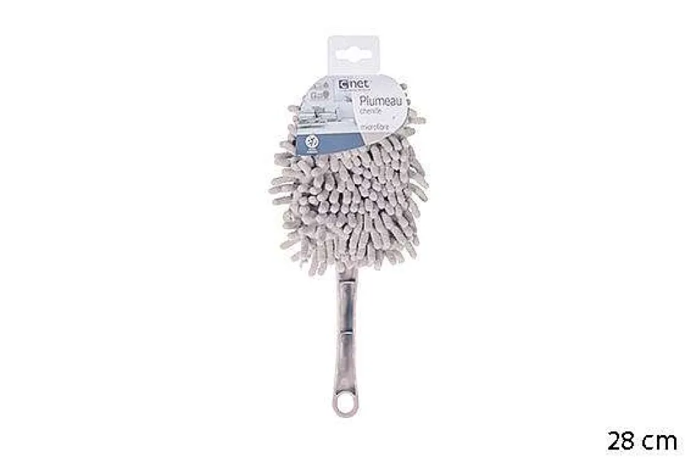 Menage|* Plumeau Chenille Microfibre Oval Grege