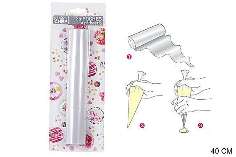 Pâtisserie|* Poche Pâtisserie Jetable 40Cm 25Pcs
