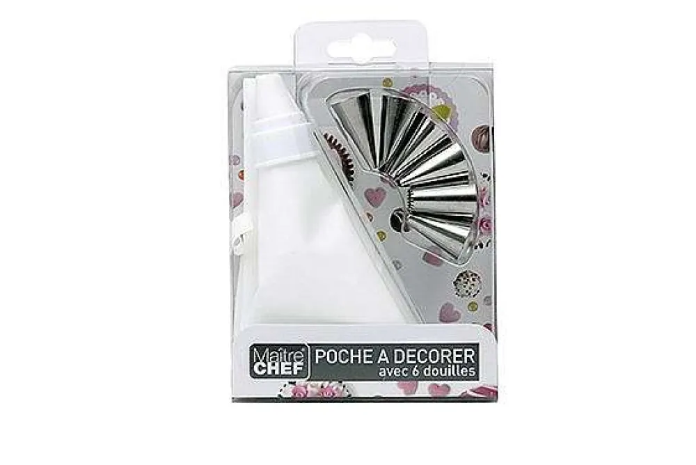Pâtisserie|* Poches A Décorer Avec 6 Douilles 25Cm