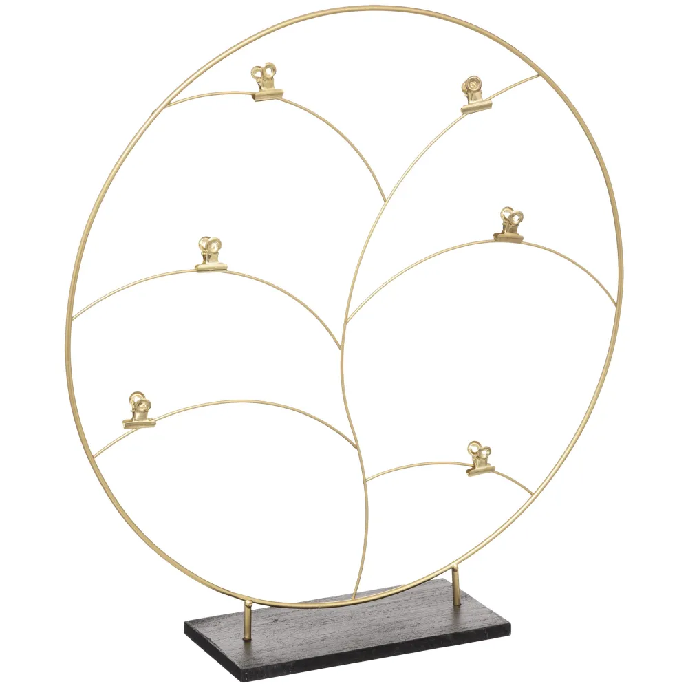 Atmosphera Porte Photo Metal Sur Pied D.40X9X41Cm- Cadres Et Accessoires Photos