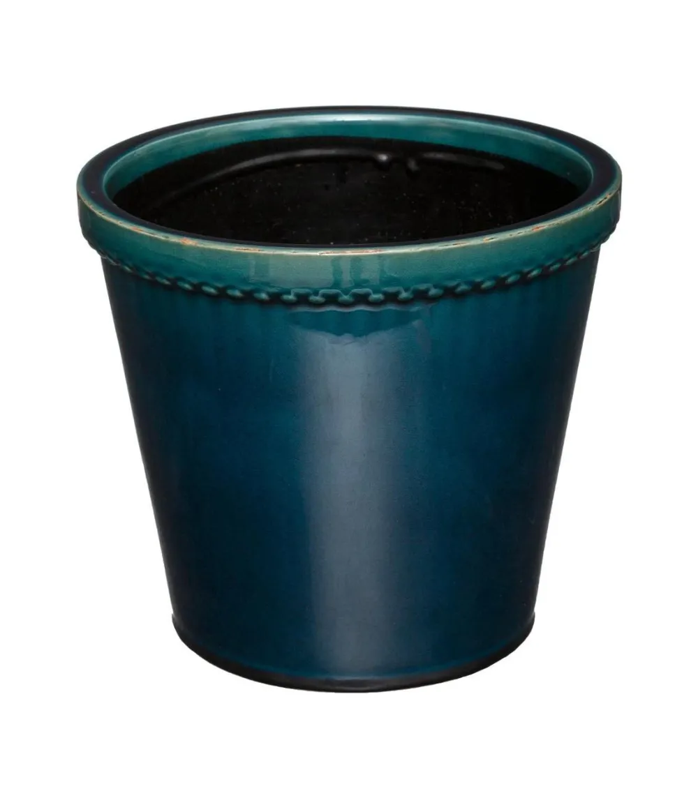 maxibazar Pot Ceramique Canard Folk D.24.5X21.8Cmcm- Caches-Pot Et Jarres