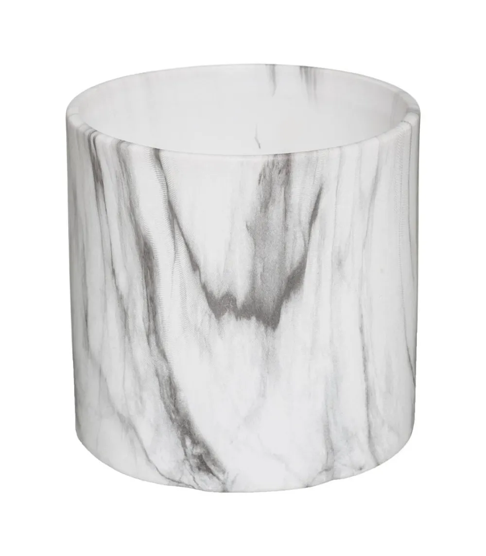 maxibazar Pot Ceramique Marbre D.11.6X11.6Cm- Vases A Poser