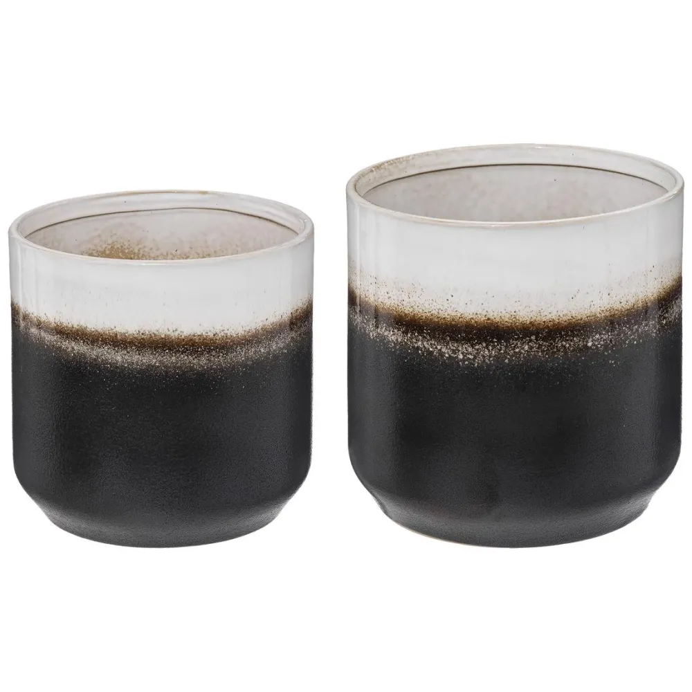 maxibazar Pot Ceramique Reactive Soul D.16X16Cm- Caches-Pot Et Jarres