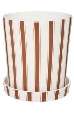 maxibazar Pot Ceramique Rivi D.18Cm- Vases Et Caches Pots