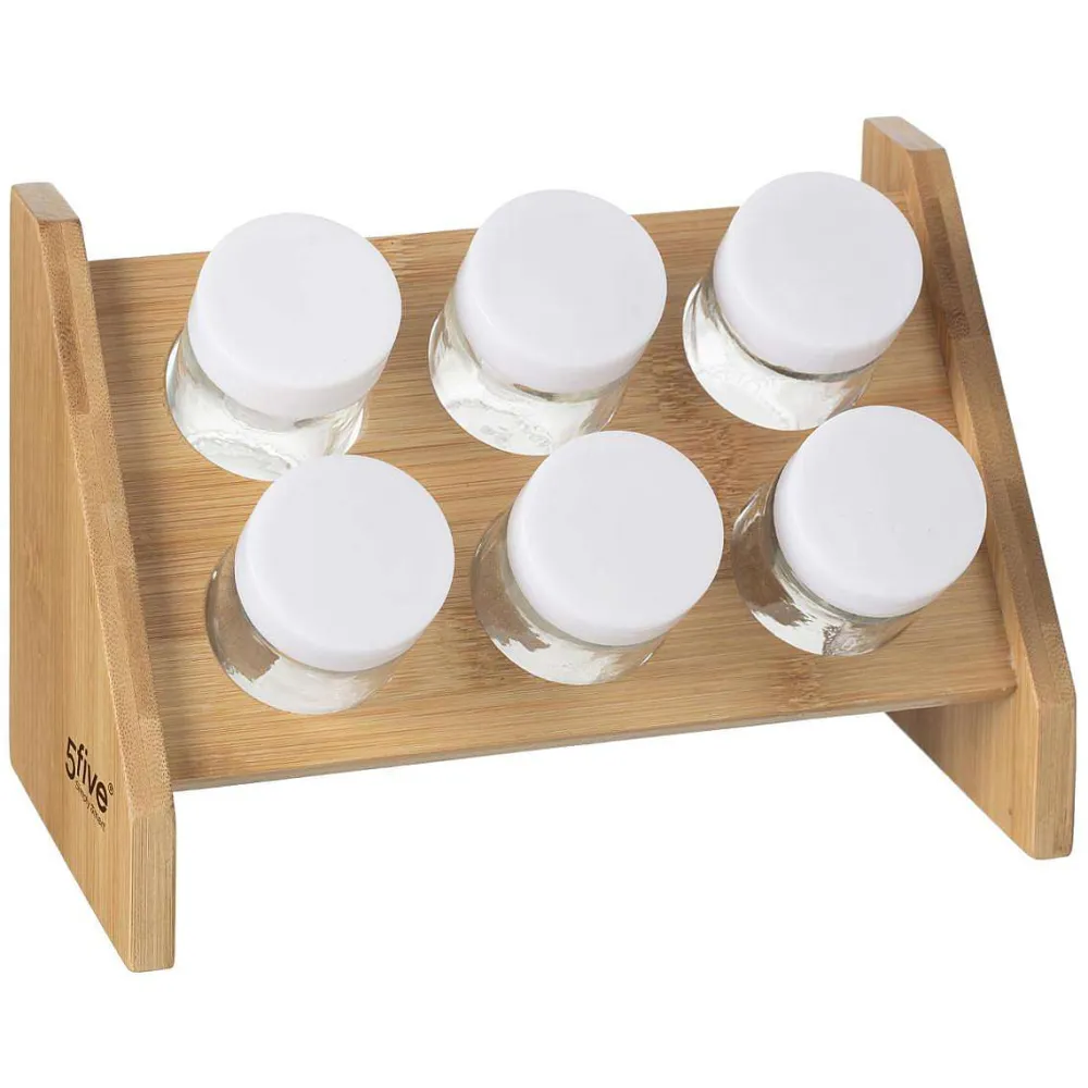 Salade Et Condiments|Five Pot Epice Bambou X6 Pièces