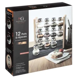 Salade Et Condiments|Five Pot Epicesx12 Support Bambou