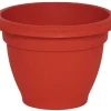 * Pots De Fleurs Et Jardinieres>Pot Fleur Resine Campane D 24 5Cm Rouge