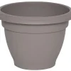 * Pots De Fleurs Et Jardinieres>Pot Fleur Resine Campane D 24 5Cm Taupe