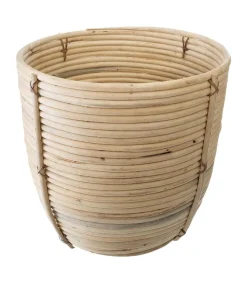 maxibazar Pot Rotin D.24X27Cm- Caches-Pot Et Jarres