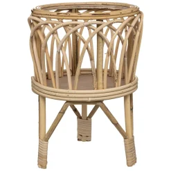 Atmosphera Pot Rotin Sur Pied Carmen D.27X39Cm- Vases Et Caches Pots