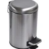 Poubelles De Salle De Bain|* Poubelle Acier Inoxydable 3 L Frein De Chute Chrome
