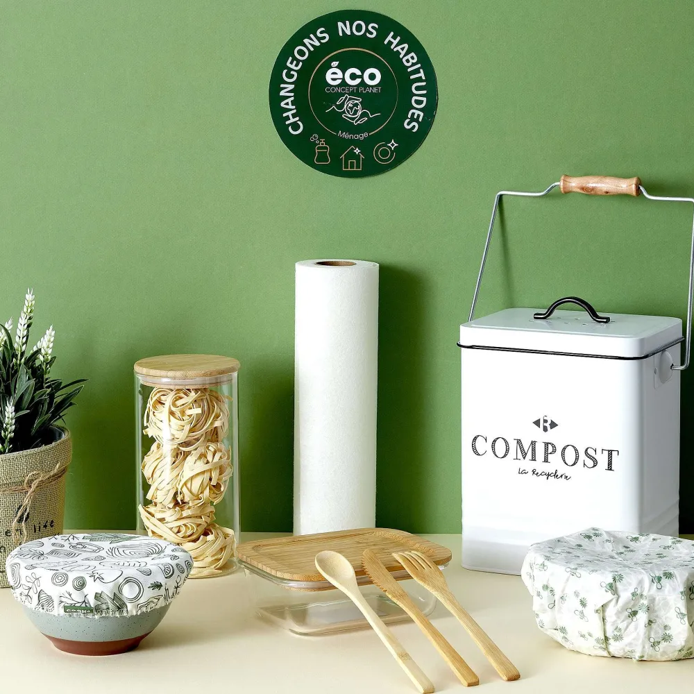 Poubelles|* Poubelle Compostage Metal 5L