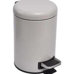 Poubelles De Salle De Bain|* Poubelle Metal 3 L Frein De Chute Taupe Mat